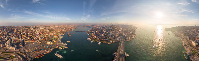 Panoramic aerial view of Istanbul, Turkey - AAEF05628