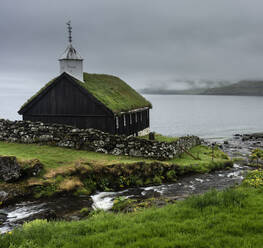 Funnings Kirkja Kirche, Eysturoy, Färöer Inseln, Dänemark, Atlantik, Europa - RHPLF12297