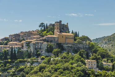 Das mittelalterliche Dorf Eze, Alpes Maritimes, Provence Alpes Cote D'Azur, Côte d'Azur, Frankreich, Europa - RHPLF12395