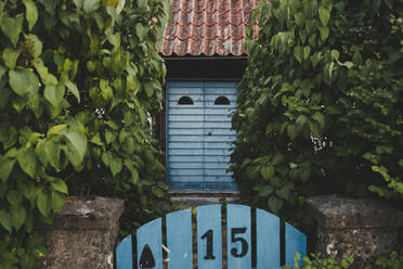 Blue garage door - JOHF04571