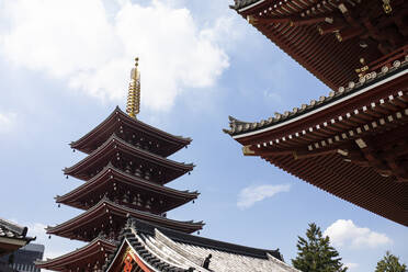 Pagode im Senso-ji-Tempel, Tokio, Japan - ABZF02648