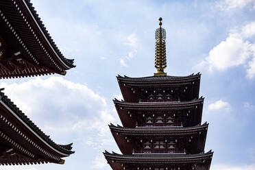 Pagode im Senso-ji-Tempel, Tokio, Japan - ABZF02650