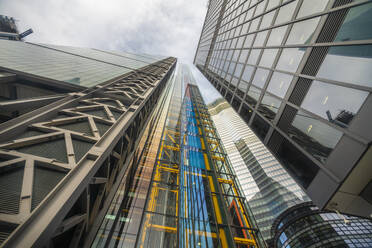 Business towers in the city of London from below - CAVF66025