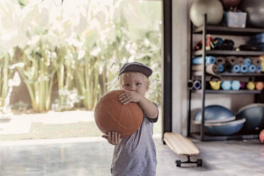 Boy playing basketball - CAVF66088