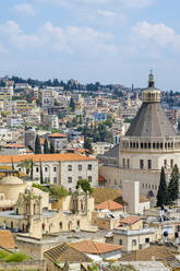 Verkündigungsbasilika, Ansicht von Nazareth, Israel. - CAVF66906