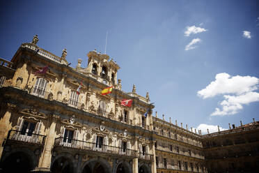 Low angle view of Plaza Mayor against sky - CAVF67690