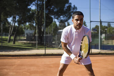 Tennis player during a tennis match - ABZF02692