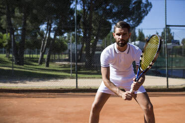 Tennis player during a tennis match - ABZF02694