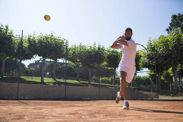 Tennis player during a tennis match - ABZF02696