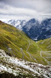 WInding road, Stelvio Pass, Trentino-Alto Adige, Italy - GIOF07433