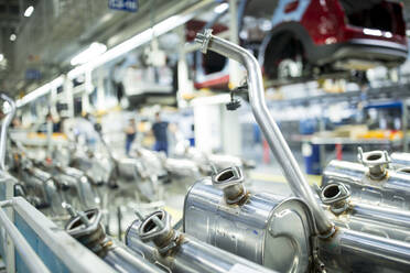 Close-up of tanks in a car factory - WESTF24347