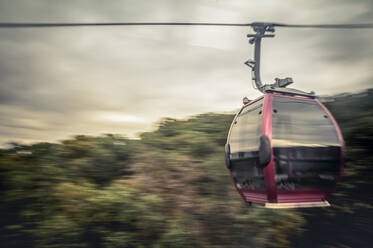 Cable car in motion, Thale, Saxony-Anhalt, Germany - FRF00878