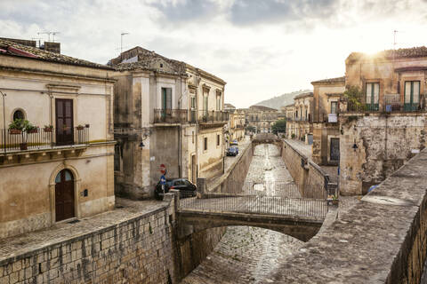 Altstadt, Scicli, Provinz Ragusa, Sizilien, lizenzfreies Stockfoto