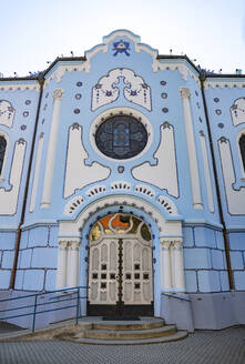 Slowakei, Bratislava, Außenansicht der Kirche der Heiligen Elisabeth, Blaue Kirche - WWF05347