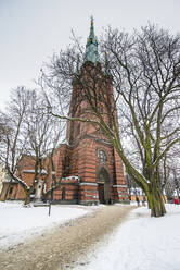 Klara-Kirche im Winter, Stockholm, Schweden - RUNF03384