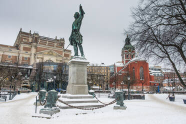 The Kungstradgarden in winter, Stockholm, Sweden - RUNF03391