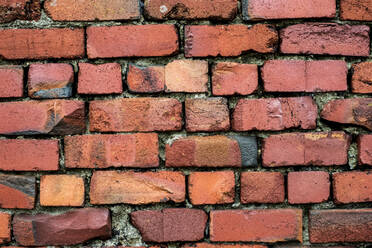 Close up of red brick wall. - MINF13060