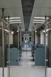 Inside view of empty commuter line, Berlin, Germany - AHSF01144