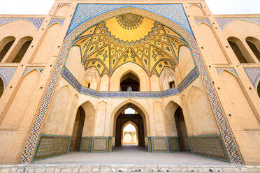 Agha Bozorg Mosque, Kashan, Isfahan Province, Islamic Republic of Iran, Middle East - RHPLF12678