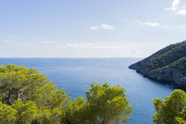 View to Mediterranean Sea, Ibiza, Balearic Islands, Spain - AFVF04223