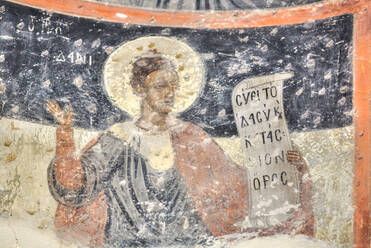 Originalfresken aus dem 17. Jahrhundert, Kirche der Heiligen Apostel aus dem 10. Jahrhundert, Antike Agora, Athen, Griechenland, Europa - RHPLF12777