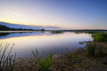 Sunset over Juglas lake, Latvian nature, Riga, Latvia, Europe - RHPLF12892