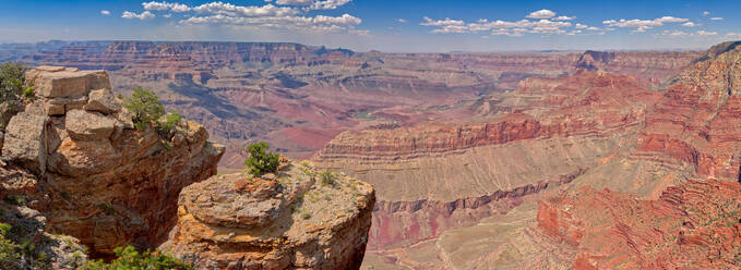 Blick auf den Grand Canyon östlich von Pinal Point am Südrand, Grand Canyon National Park, UNESCO-Weltkulturerbe, Arizona, Vereinigte Staaten von Amerika, Nordamerika - RHPLF12937