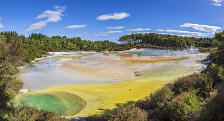 Künstlerpalette, Wai-O-Tapu Thermal Wonderland, Taupo Vulkangebiet, Nordinsel, Neuseeland - FOF11156