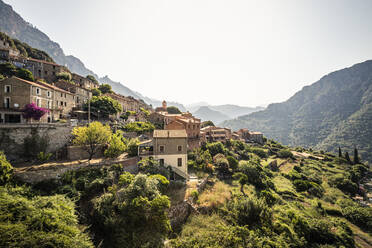 Moutnain Dorf Ota, Corse-du-Sud, Korsika, Frankreich - MSUF00027