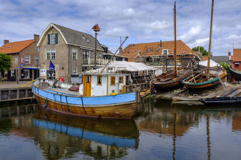 Die Niederlande, Utrecht, Bunschoten-Spakenburg, Oude Haven, Fischerdorf - LBF02799