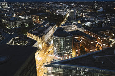 Cityscape at night, Berlin, Germany - AHSF01575