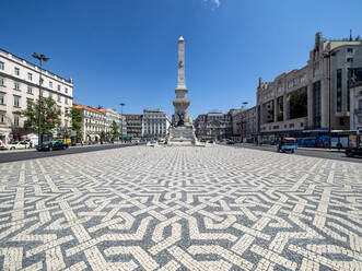 Platz der Restauradores und das Denkmal der Restauratoren, Lissabon, Portugal - AMF07551