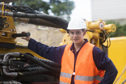 Arbeiter, jung, männlich, lizenzfreies Stockfoto