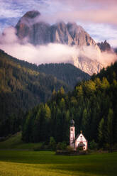 Chiesetta (Church) di San Giovanni, Dolomites, Italy, Europe - RHPLF13101