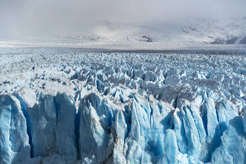 Nahaufnahme des Eises des Perito-Moreno-Gletschers, Nationalpark Los Glaciares, UNESCO-Welterbe, Santa Cruz, Argentinien, Südamerika, lizenzfreies Stockfoto