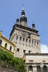 Uhrenturm, Sighisoara, UNESCO-Weltkulturerbe, Landkreis Mures, Region Siebenbürgen, Rumänien, Europa - RHPLF13230