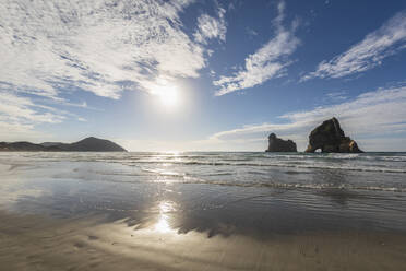 Neuseeland, Südinsel, Tasman, Wharariki Beach und Archway Islands - FOF11406