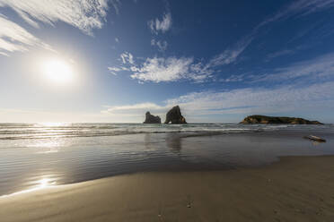 New Zealand, South Island, Tasman, Wharariki Beach and Archway Islands - FOF11408