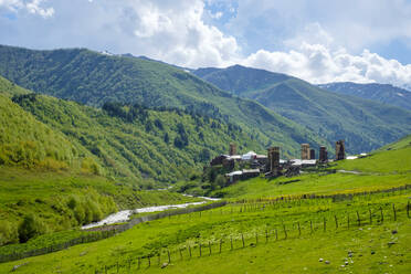 Murkmeli village, Ushguli, Samegrelo-Zemo Svaneti region, Georgia - CAVF71546