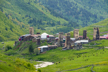 Murkmeli village, Ushguli, Samegrelo-Zemo Svaneti region, Georgia - CAVF71550