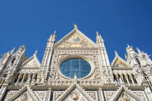 Fassade des Duomo di Siena (Dom von Siena), Siena, Toskana, Italien - CAVF72185