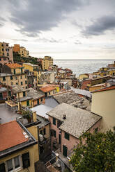 Stadtbild von Riomaggiore, Ligurien, Italien - MSUF00098