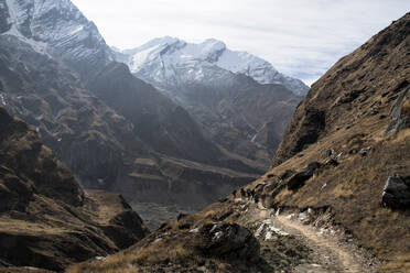 Wanderer auf dem Dhaulagiri Circuit Trek, Himalaya, Nepal - ALRF01635