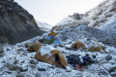Swiss Camp, Chonbarden Glacier, Dhaulagiri Circuit Trek, Himalaya, Nepal - ALRF01639