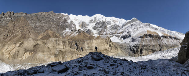 Chonbarden-Gletscher, Dhaulagiri-Rundwanderung, Himalaya, Nepal - ALRF01645