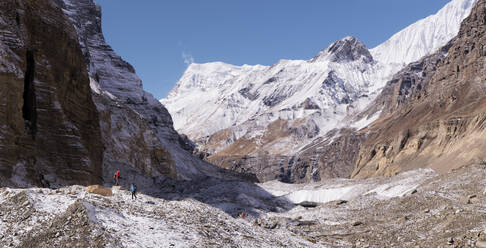 Chonbarden-Gletscher, Dhaulagiri-Rundwanderung, Himalaya, Nepal - ALRF01647