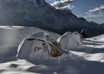 Yak Kharka Lager, Dhaulagiri Rundwanderung, Himalaya, Nepal - ALRF01678