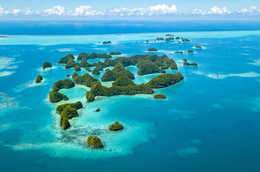 Palau, Aerial view of Seventy Islands - GNF01513