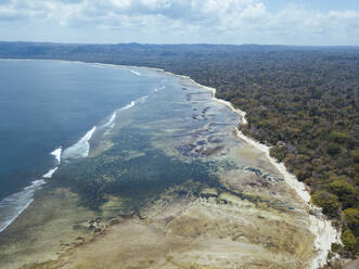 Indonesien, Luftaufnahme der Küstenlinie der Insel Java - KNTF03839