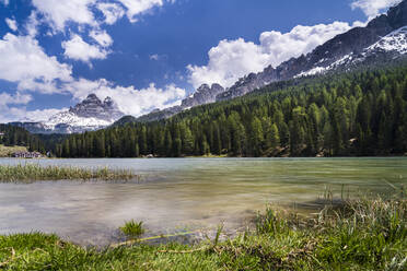 Iltaly, Veneto, Sexten Dolomites, Lake Misurina and Tre Cime di Lavaredo - STSF02382